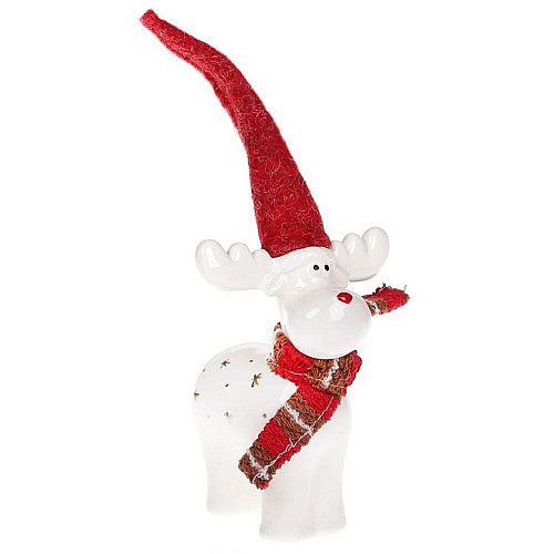 Фігурка ceramic декоративна Олень у шапці 158 см Bona DP42897