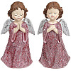 Набор 2 декоративных подвески Angel Тиффани 8.5х6х16.5 см полистоун Bona DP43222