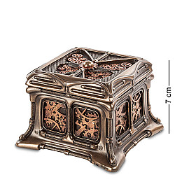 Шкатулка в стиле Стимпанк 7 см Veronese AL45475