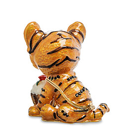 Шкатулка для бижутерии Тигренок с кексом 6 см Lefard AL45616