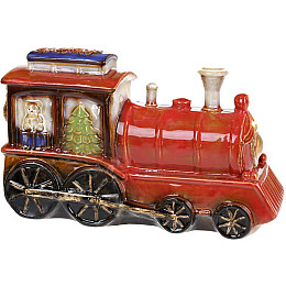 Новогодний декор Паровозик Санты керамика Bona DP69424