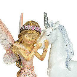 Фигурка Феечка с Единорожкой Lefard AL84532 Белый