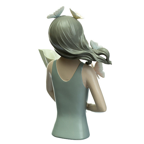 Фігурка Дівчина Girl in gray 32х20х13 см Lefard AL97900 Білий