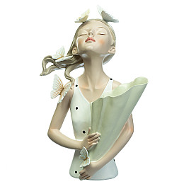 Фігурка Girl in white 32х20х13 см Lefard AL97903 Білий