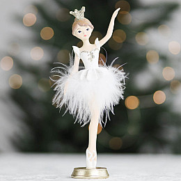 Фигурка декоративная Снежная прима Lefard AL113221 Белый