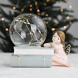 Фигурка декоративная Шар на книгах Lefard AL113223 Розовый