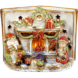 Керамічний декор книга Merry Christmas з LED підсвіткою 24х12.5х18см Bona DP69426