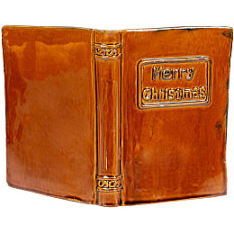 Керамический декор книга Merry Christmas с LED подсветкой 24х12.5х18см Bona DP69426