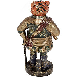 Декоративная фигурка Bona Дон Тигр 21.5 см зеленый с золотом DP113837