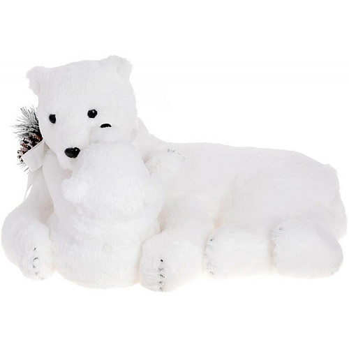 Интерьерная новогодняя игрушка Медвежонок с мамой 52 см Bona DP114236