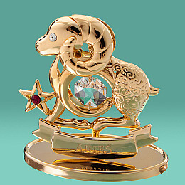 Декоративная фигурка знак зодиака Crystocraft Овен 5*7*3,2 см Gold SK15435