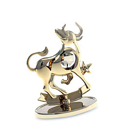 Декоративна фігурка знак зодіаку Crystocraft Телець 11,5 см Gold SK15459