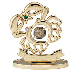 Декоративна фігурка знаку зодіаку Crystocraft Рак 5,5*8,5*3,2 см Gold SK16389