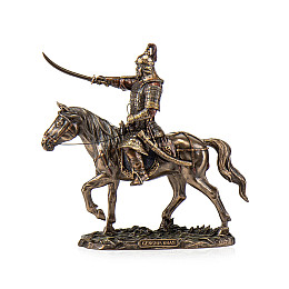 Фигурка интерьерная 34 см Чингисхан на коне Veronese AL117885