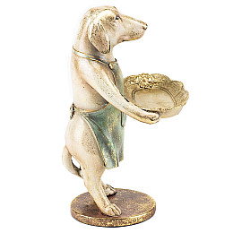 Фигурка интерьерная Dog with tray 27 см ArtDeco AL117938