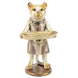 Фігурка інтер'єрна Cat with tray 27 см ArtDeco AL117939