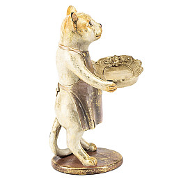 Фигурка интерьерная Cat with tray 27 см ArtDeco AL117939