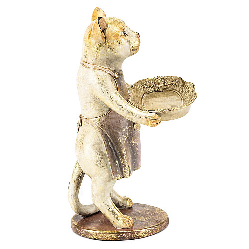 Фігурка інтер'єрна Cat with tray 27 см ArtDeco AL117939