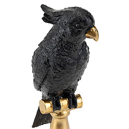 Фигурка интерьерная Parrot Black 31 см ArtDeco AL117945
