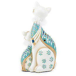Фигурка интерьерная Family of white cats 28 см ArtDeco AL117949