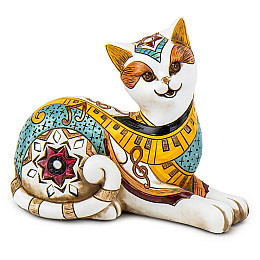 Фігурка інтер'єрна Ethno cat 15 см ArtDeco AL117951