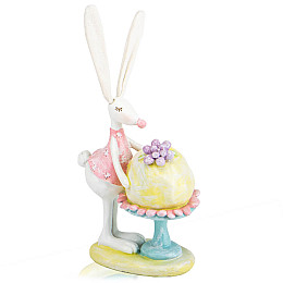 Фигурка интерьерная Rabbit with dessert 22 см Lefard AL117962