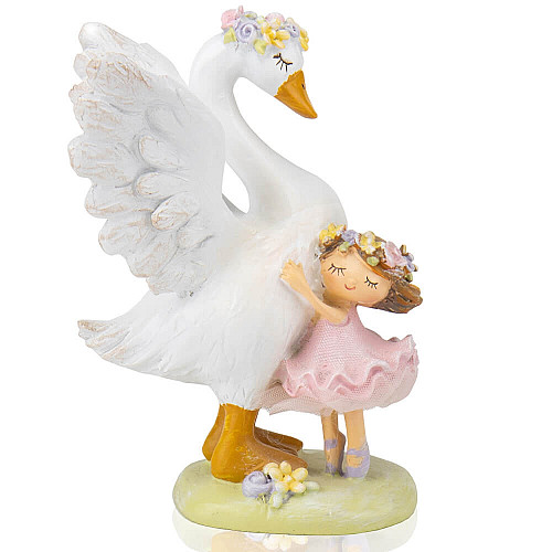 Фигурка интерьерная Embrace with a swan 16.5 см Lefard AL117965
