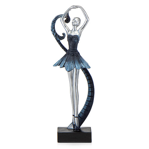 Фігурка інтер'єрна Swan lake 32 см ArtDeco AL117984