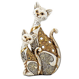 Фигурка интерьерная Cat with a kitten 27 см ArtDeco AL117993