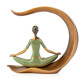 Фигурка интерьерная Girl in the lotus position 27 см ArtDeco AL117996