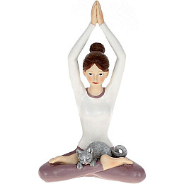 Фігурка інтер'єрна Fitness with Cat 10x6x17 см Bona DP118178