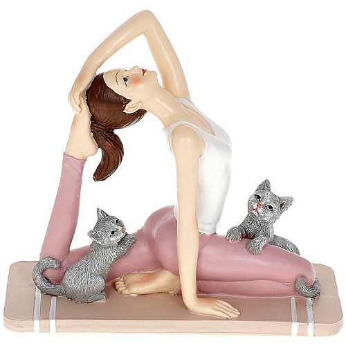 Фігурка інтер'єрна Exercise with Cats 16x7x14 см Bona DP118179