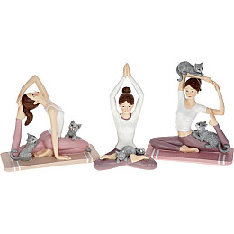 Фигурка интерьерная Exercise with Cats 16x7x14 см Bona DP118179