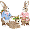 Фігурка інтер'єрна Bunny with a basket 24x22x40 см Bona DP118200