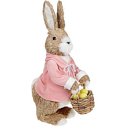 Фигурка интерьерная Bunny with a basket 28x16x47 см Bona DP118201