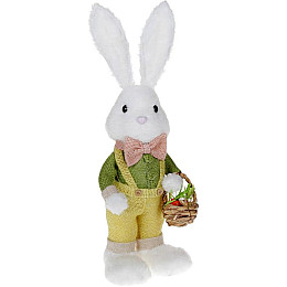 Фігурка інтер'єрна Rabbit with basket 16x13x46 см Bona DP118211