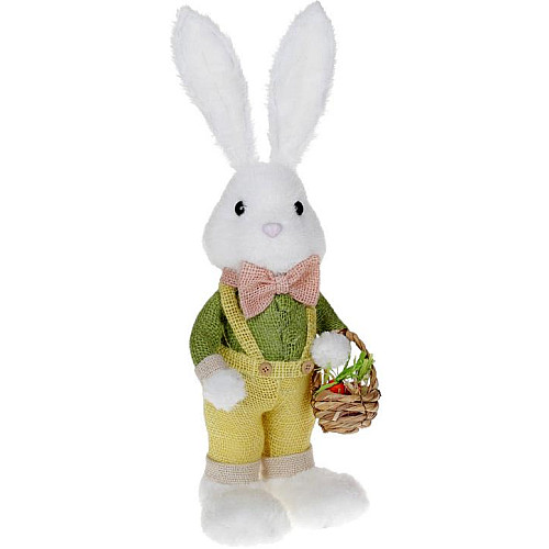 Фігурка інтер'єрна Rabbit with basket 16x13x46 см Bona DP118211