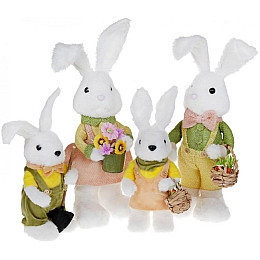 Фигурка интерьерная Rabbit with basket 16x13x46 см Bona DP118211