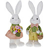 Фігурка інтер'єрна Rabbit with basket 16x13x46 см Bona DP118211