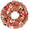 Декоративний вінок підвісний Peach Flowers Ø34cm Bona DP118234