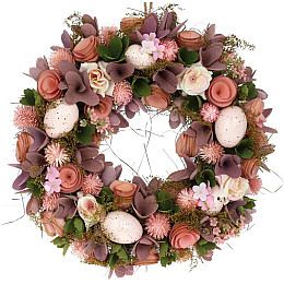 Декоративний вінок підвісний Lilac Flowers Ø33cm Bona DP118235