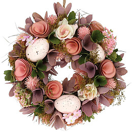 Декоративний вінок підвісний Lilac Flowers Ø24cm Bona DP118236