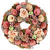 Декоративный венок подвесной Peach Roses Ø24cm Bona DP118242