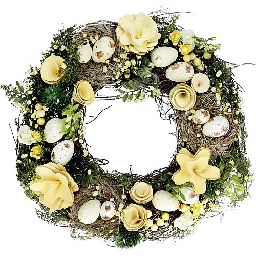 Декоративний вінок підвісний Yellow Flowers Ø31см Bona DP118249