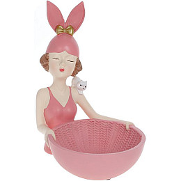 Подставка для бижутерии 17х19х23см Pink Девочка-Зайка Bona DP118502