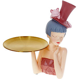 Підставка для біжутерії 25х17х29см Pink Дівчинка з Кошкою Bona DP118505