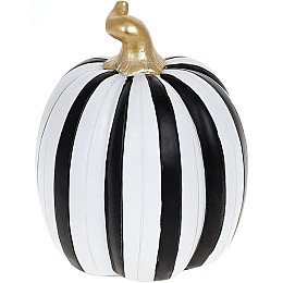 Фігурка інтер'єрна Bona Тиква 15х15х19 см White-Black DP118564