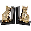 Книжний інтер'єрний тримач Bona Gold-Cats 25х9х17 см Золотий DP119971