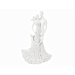 Интерьерная статуэтка Lefard Family 38.5 см White AL120198