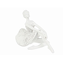 Інтер'єрна статуетка Lefard Ballerina 20х13х14 см Білий AL120200